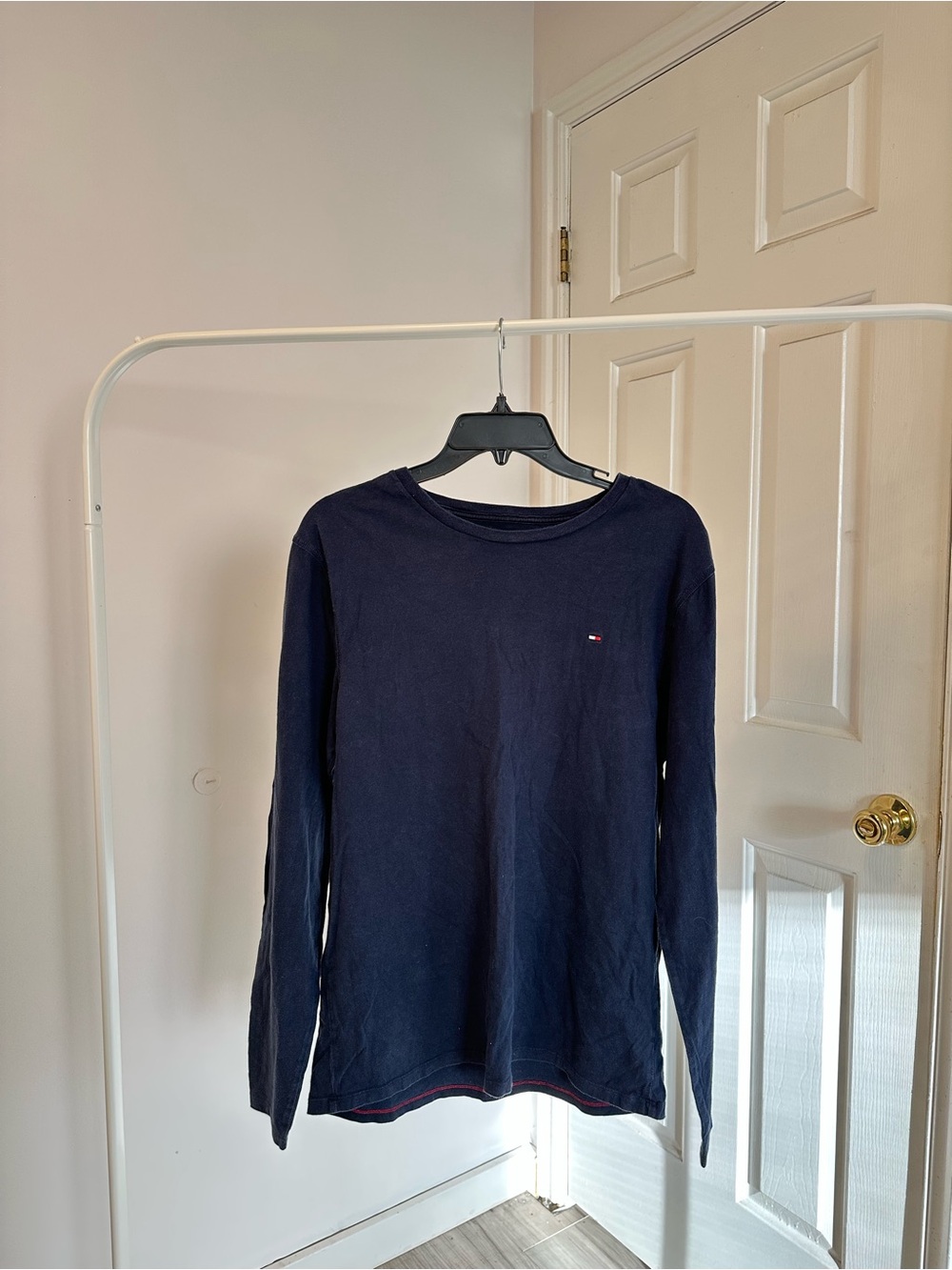 Tommy Hilfiger Dark Blue Crewneck Logo Tee